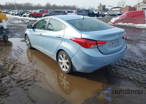 2012 Hyundai Elantra Limited (Ulsan Plant) z USA, uszkodzony, nr VIN KMHDH4AE1CU304684